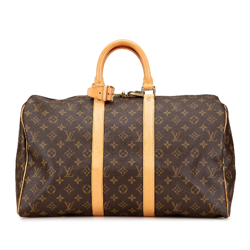 Handbag online shop-Brown Louis Vuitton Monogram Keepall 45 Travel Bag