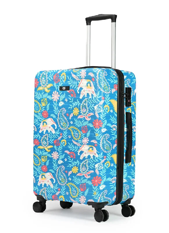 Durable suitcase for women-Chumbak for Assembly | Paisely Tusker | Medium Hard Luggage