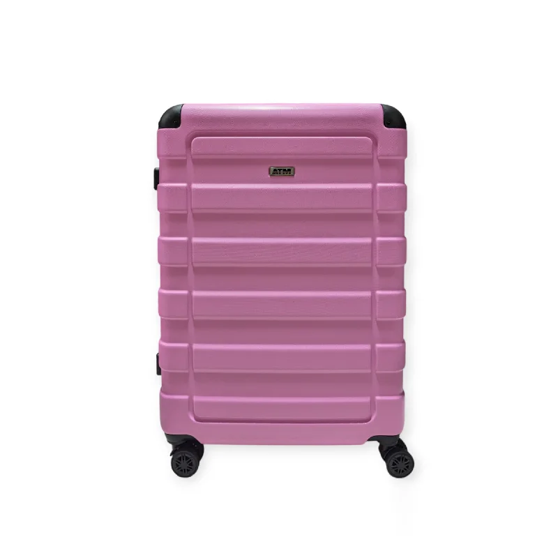 Suitcase with packing cubes-Classic Collection Luggage Pink (20/26/30") Suitcase Lock Spinner