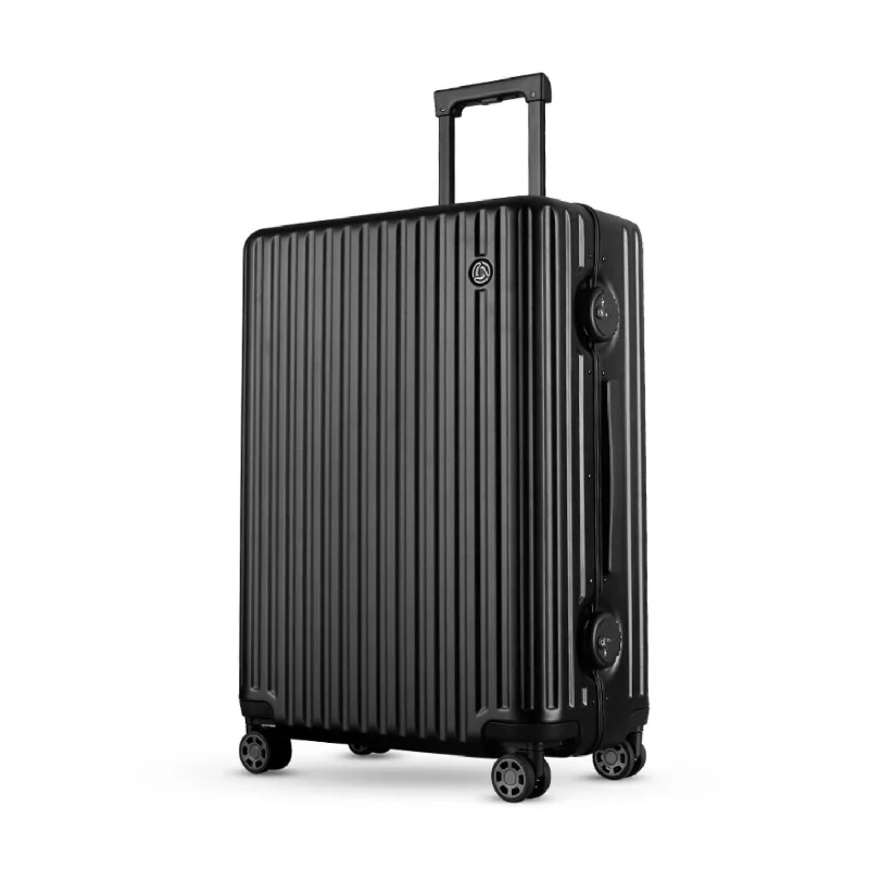 Suitcase with mesh pocket-Conwood PC131E Polycarbonate Frame 24" Medium Luggage