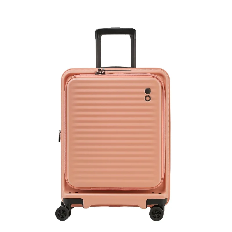 Affordable suitcase for men-Echolac Celestra 20" Carry On Upright Luggage With Front Access Opening (SA)