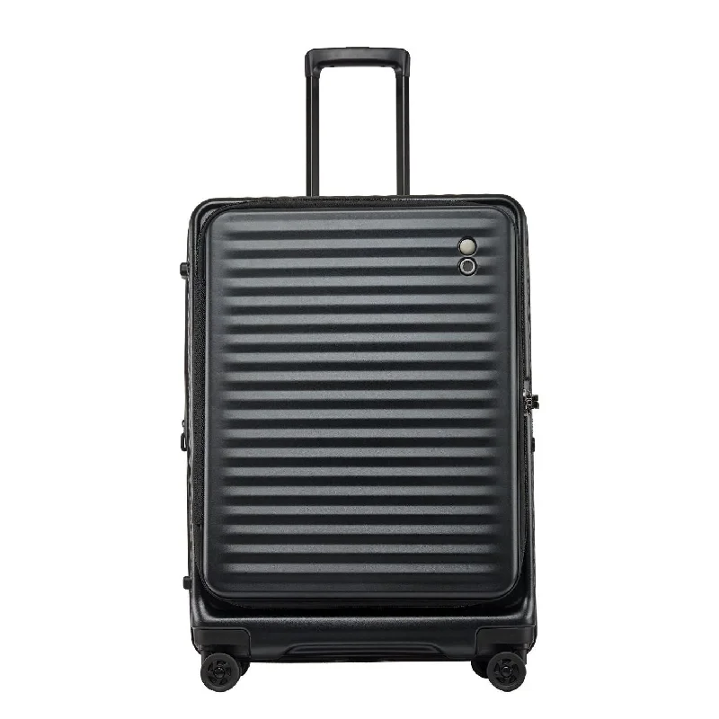 Travel suitcase with laptop pocket-Echolac Celestra 24" Medium Luggage Expandable Spinner With Front Access Opening