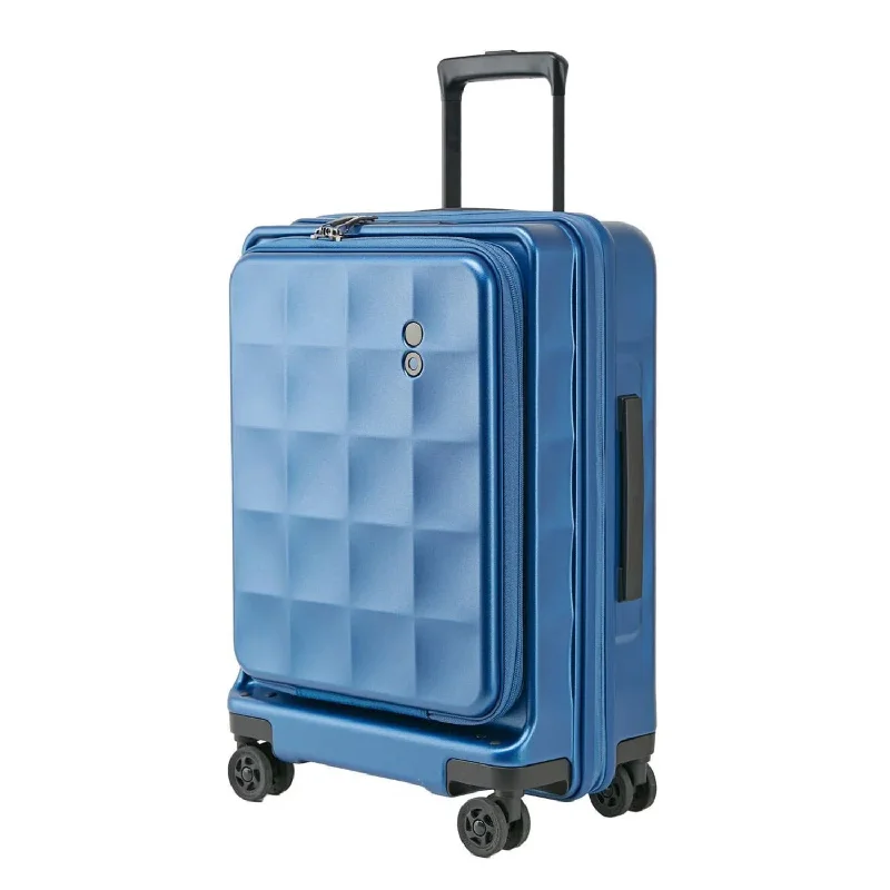 Suitcase for snowy travel-Echolac Square FX 20" Carry On Expandable Luggage With Front Access Opening