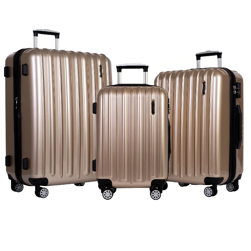 Suitcase for snowy travel-Explorer Classic Collection 3 Piece Expandable Spinner Luggage Set