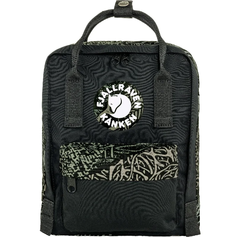 Backpacks for daily commuters-Fjallraven Kanken Art Mini Backpack - Darkwoods