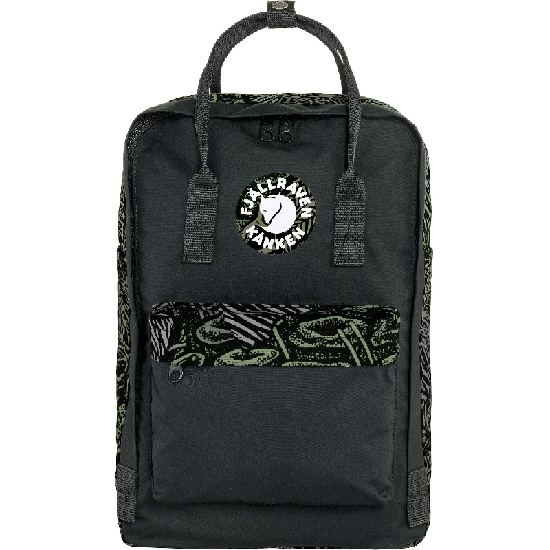 Backpacks for rugged use-Fjallraven Kanken Art Plus Backpack - Darkwoods