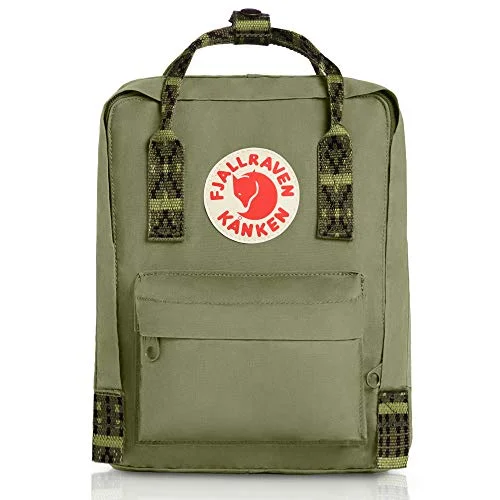 Backpacks for military use-Fjallraven - Kanken Mini Backpack - Green-Folk Pattern