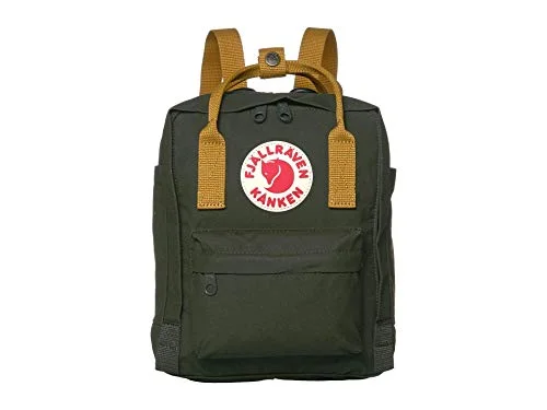 Backpacks with tactical design-Fjallraven - Kanken Mini Classic Backpack - Deep Forest/Acorn