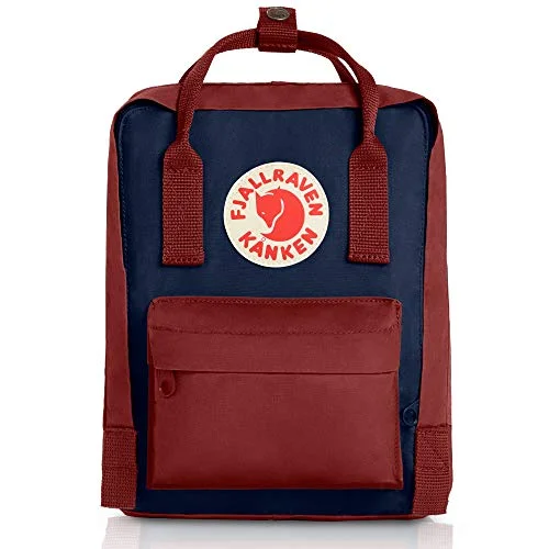 Backpacks with leather accents-Fjallraven - Kanken Mini Backpack - Royal Blue/Ox Red