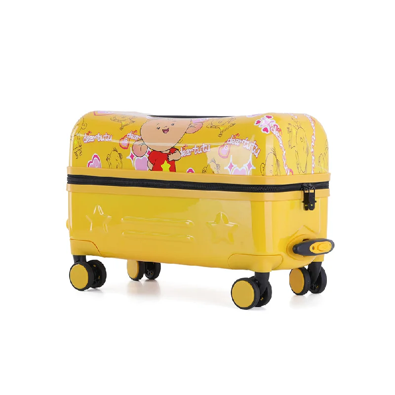 Suitcase with breathable lining-Ginza Travel Hardshell Ride-on Kids Suitcase