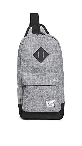 Backpacks with anti-theft features-Herschel - Heritage Shoulder Bag Backpack - Raven Crosshatch/Black - OS 8.0L