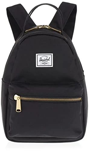 Backpacks for camping-Herschel - Nova Backpack - Black/Gold - Small 14.0L