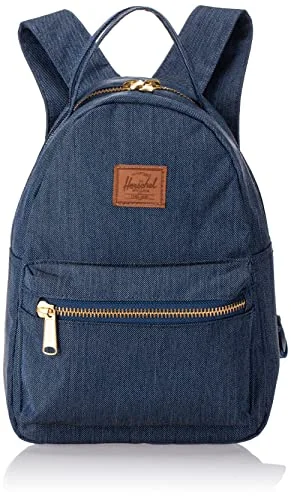 Backpacks for women-Herschel - Nova Backpack - Indigo Denim CrOSshatch - Mini 9L