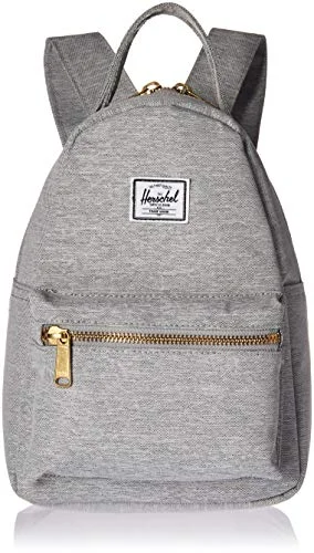 Backpacks for teens-Herschel - Nova Backpack - Light Gray Crosshatch - Mini 9L