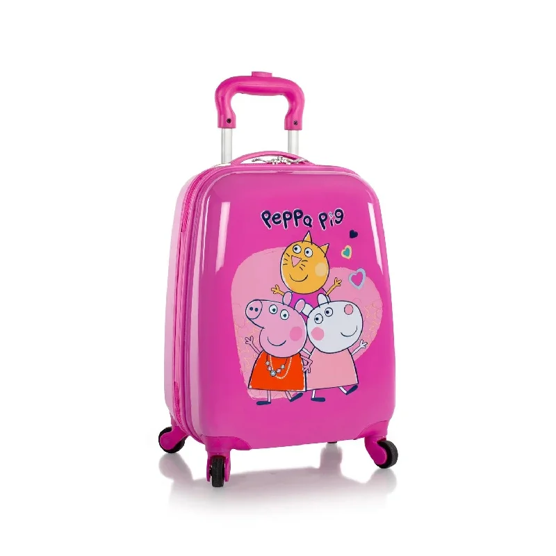 Suitcase with removable hood-Heys Peppa Pig Kids Spinner Luggage - PG01