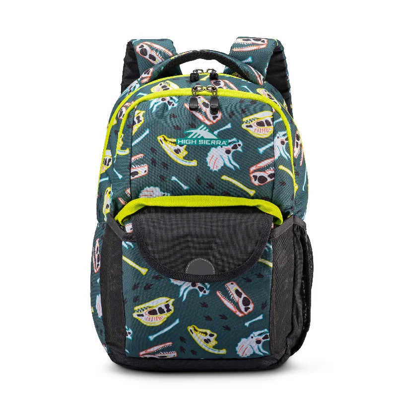 Backpacks for casual travelers-High Sierra Ollie Lunchkit Backpack - Dino Dig/Mercury