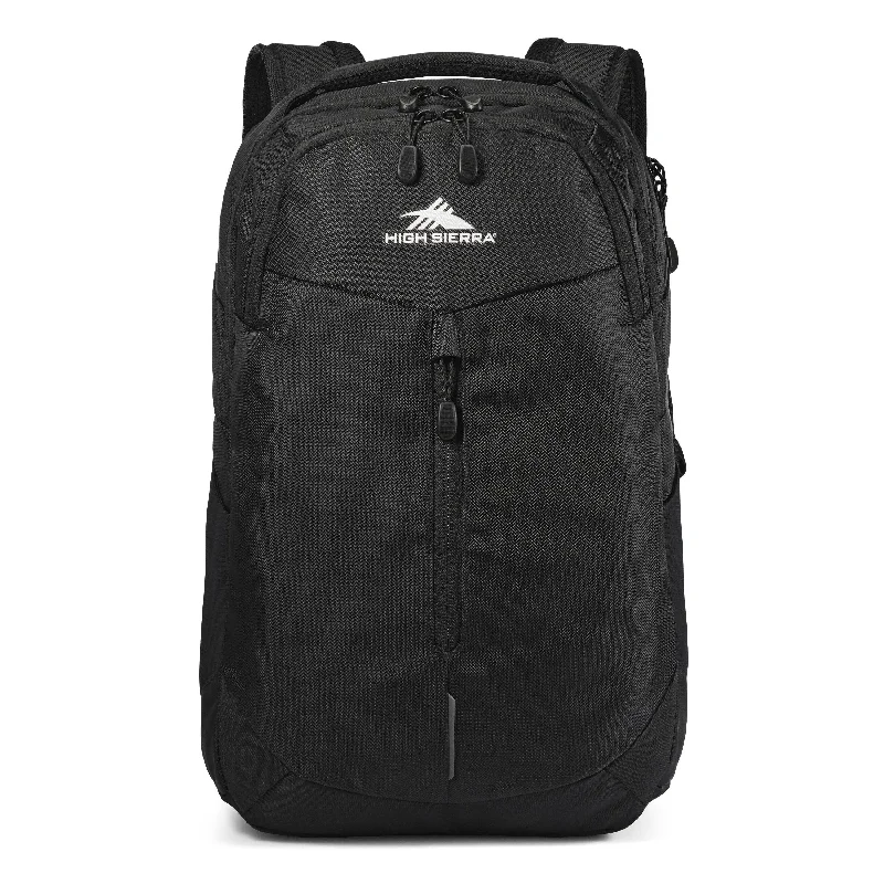 Backpacks with soft fabric-High Sierra Swerve Pro Backpack - Black