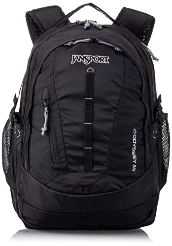 Backpacks with MOLLE system-Jansport - Odyssey Laptop Pack - Black