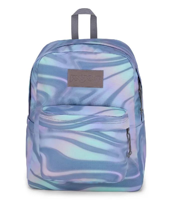 Backpacks with extra compartments-JanSport SuperBreak Plus Backpack - Heavy Metal