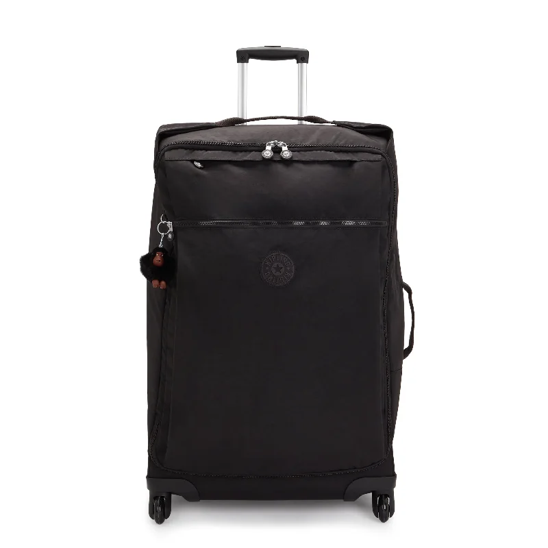 Durable suitcase for men-Kipling Darcey Large Rolling Luggage - Black Tonal