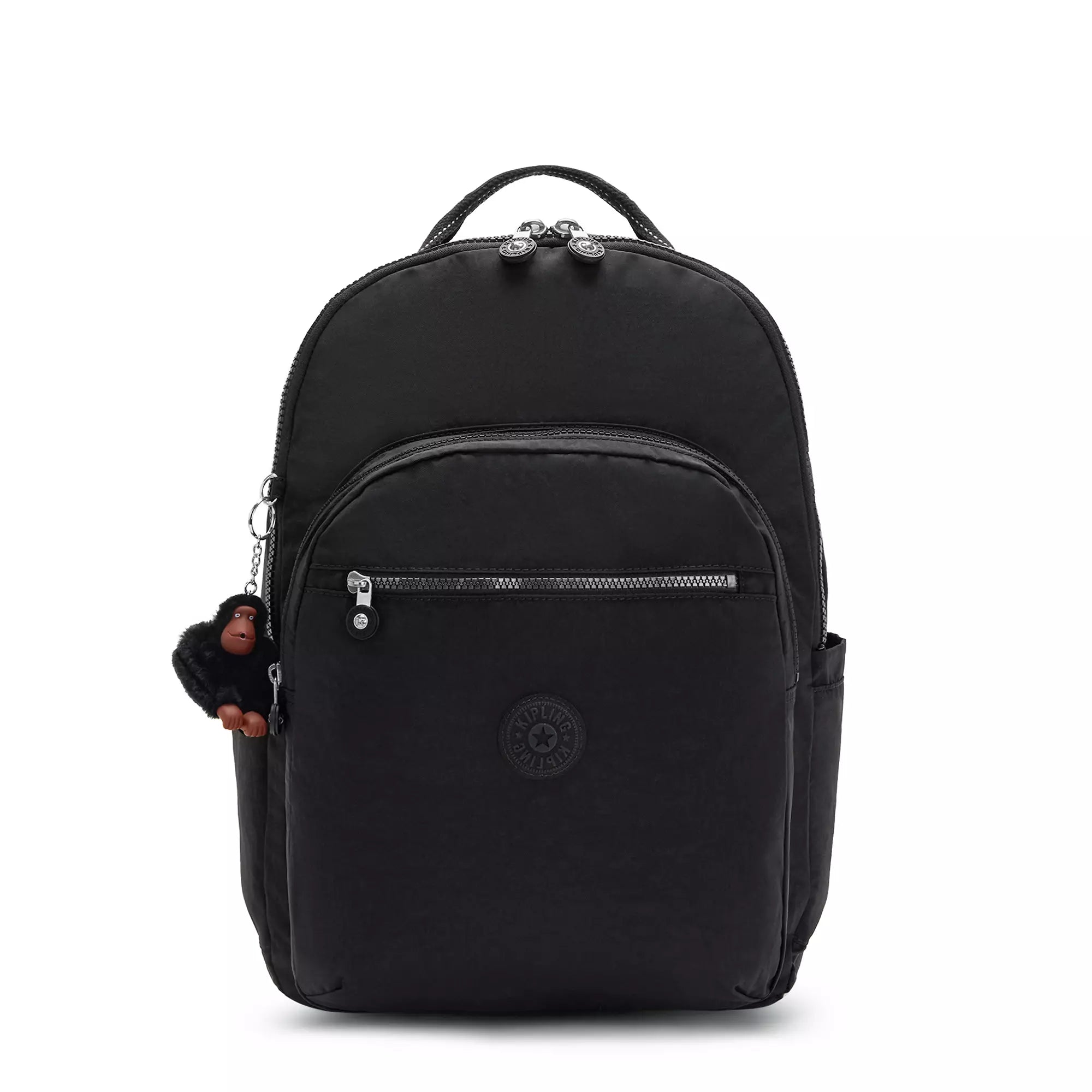 Backpacks with mesh pockets-Kipling Seoul Extra Large 17" Laptop Backpack - True Black 2