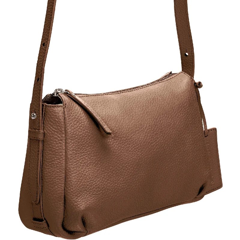 Handbag city inspired-Mancini Pebbled Charlize Leather Crossbody Bag