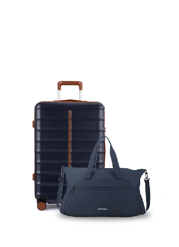 Travel suitcase for holidays-Odyssey & Float Duffle Combo | Ocean Blue | Cabin Hard Luggage & Duffle