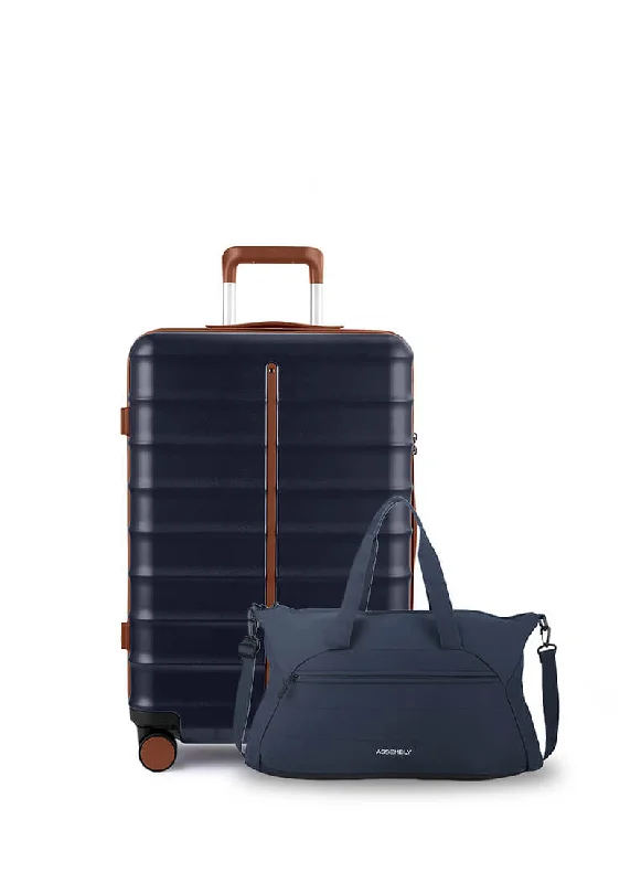 Suitcase with sturdy wheels-Odyssey & Float Duffle Combo | Ocean Blue | Medium Hard Luggage & Duffle