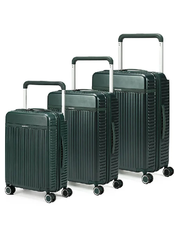 Durable suitcase for women-Rover Combo | Green | Set of 3 Luggage