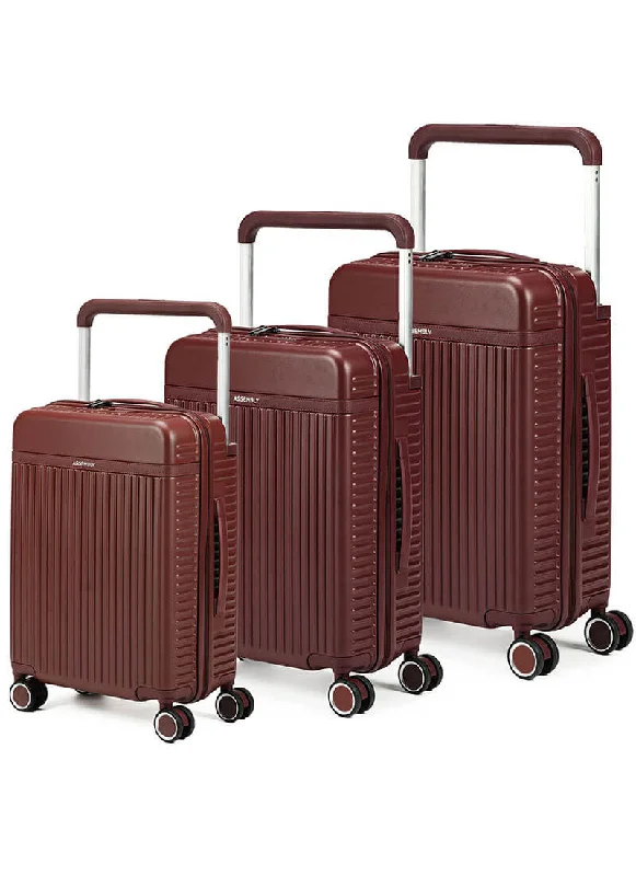 Suitcase for multi-day trips-Rover Combo | Wine | Set of 3 Luggage