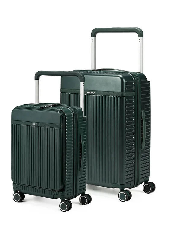 Stylish suitcase for travel-Rover Pro Combo | Green | CabinPro+Large Hard Luggage