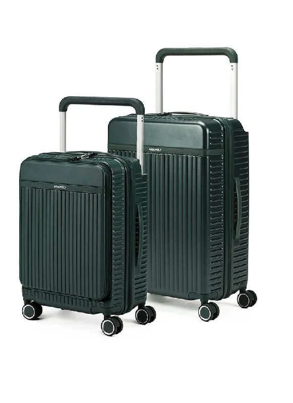 Travel suitcase with top handle-Rover Pro Combo | Green | CabinPro+Medium Hard Luggage