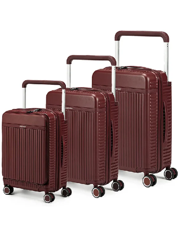 Suitcase for casual trips-Rover Pro Combo | Wine | Set of 3 Luggage