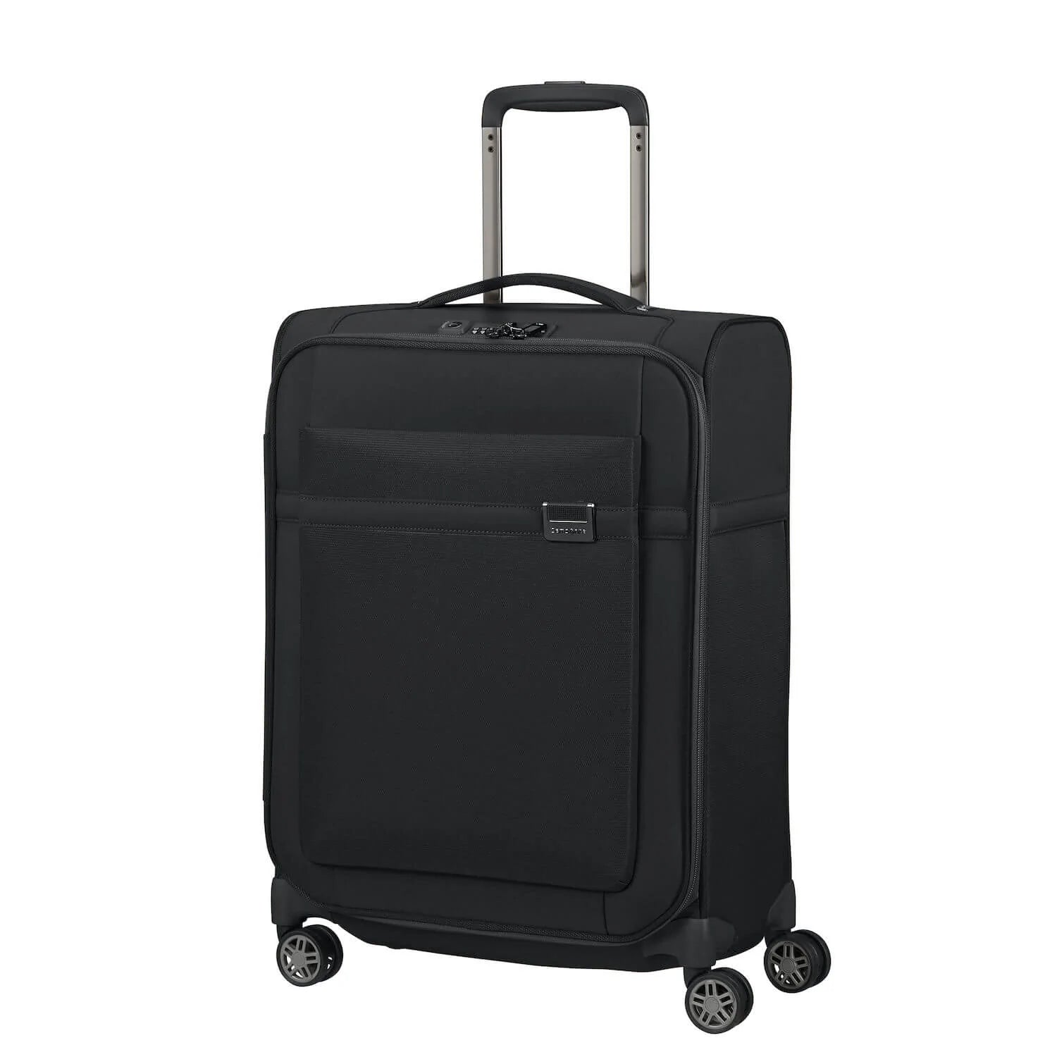 Suitcase with clothing straps-Samsonite Airea Spinner Softside Small 21"