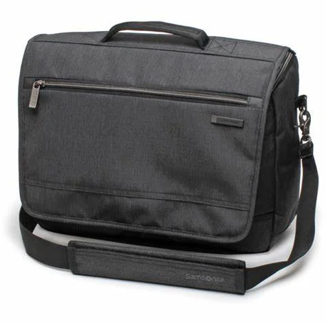 Suitcase for rugged travel-Samsonite Modern Utility Messenger Charcoal Heather 89579