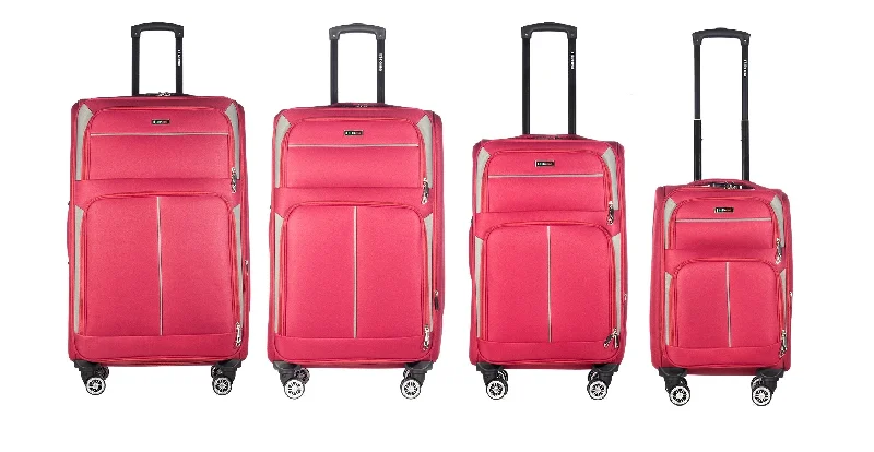 Suitcase for ski vacations-Star collection red luggage Set(20/26/28/30")