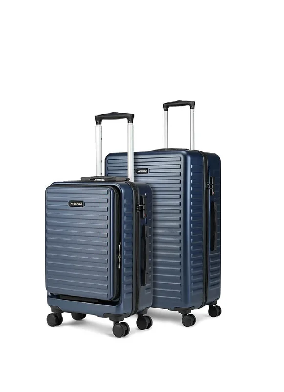 Suitcase for vacation-StarkPro Combo | Blue | CabinPro+Medium Hard Luggage