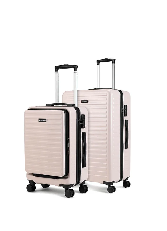 Outdoor travel suitcase-StarkPro Combo | Ivory | CabinPro+Medium Hard Luggage