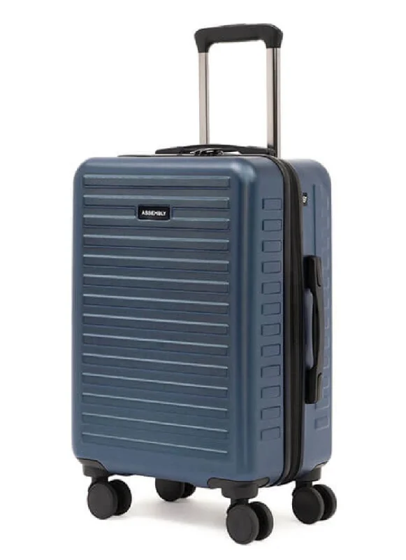 Leather suitcase-Stark | Blue | Cabin Hard Luggage