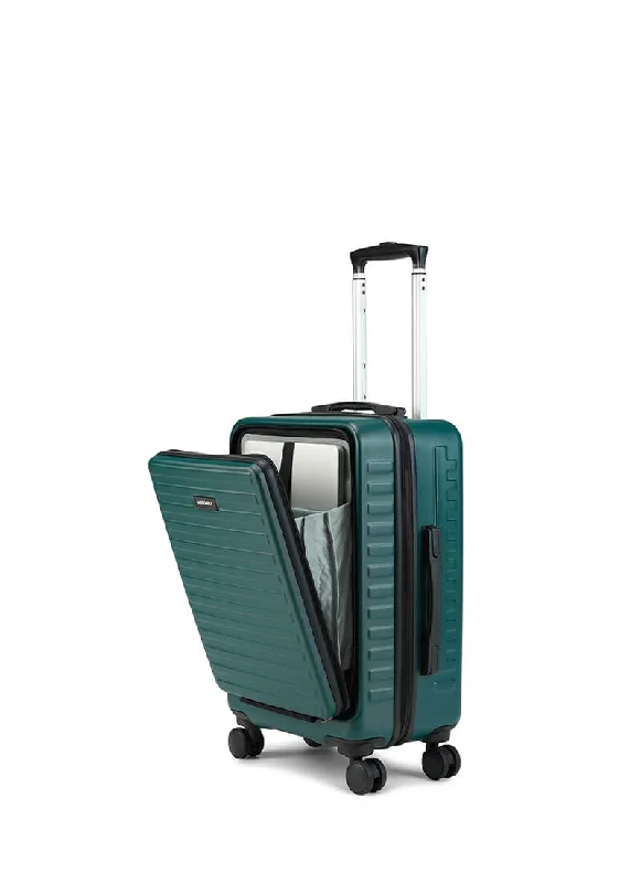 Best suitcase for international travel-StarkPro | Green | Cabin Hard Luggage