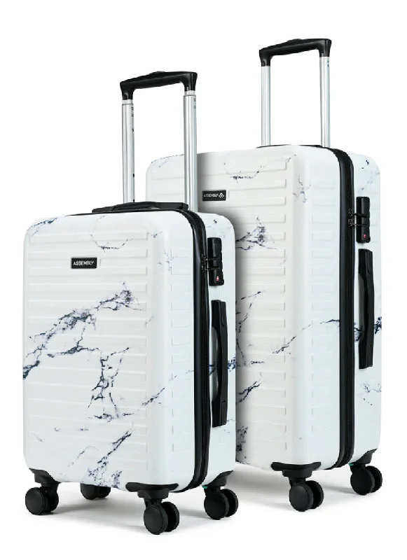 Lightweight suitcase for men-Stark Combo | Marble | Cabin+Medium Luggage