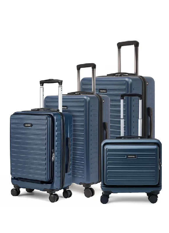 Compact suitcase for teens-StarkPro Combo | Blue | Set of 4 Luggage