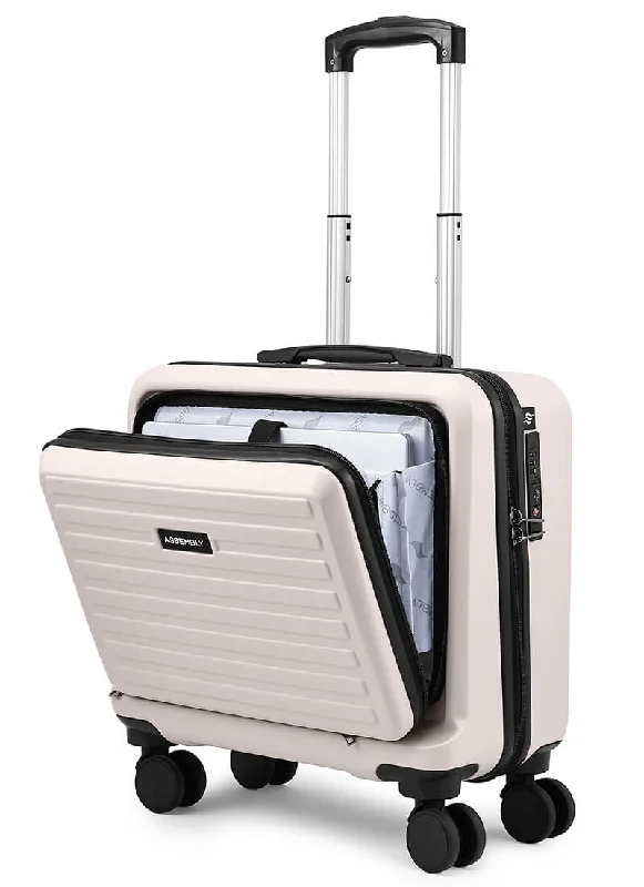 Suitcase with side handles-StarkPro Overnighter | Ivory | Overnighter Hard Luggage