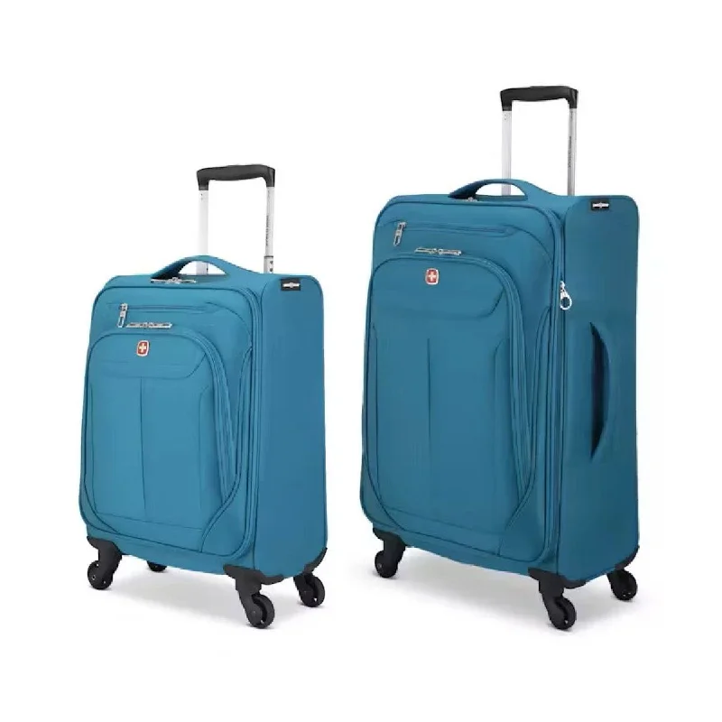 Anti-theft suitcase for kids-Swiss Gear Marumo Collection 2-Piece Upright Luggage Set (Carry-On and Medium)