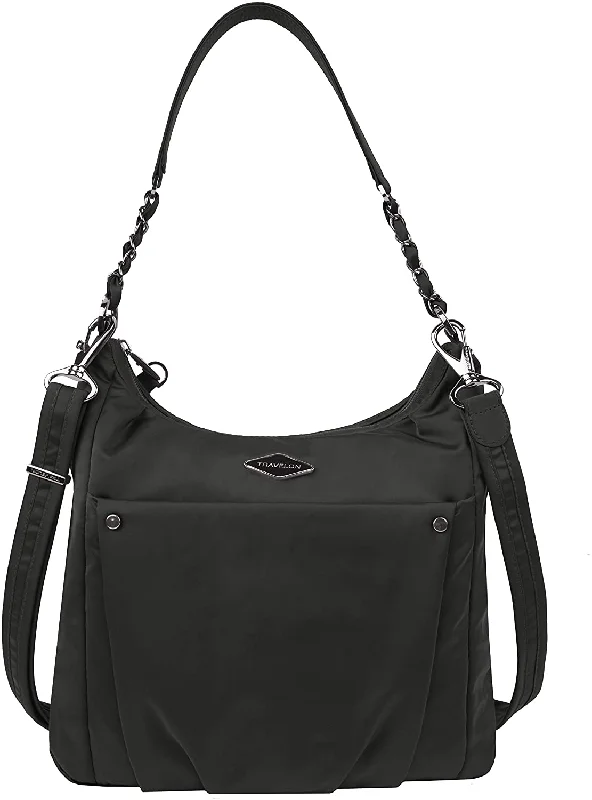 Handbag moonlit shine-Travelon Hobo Crossbody Bag, Black, One Size 43408