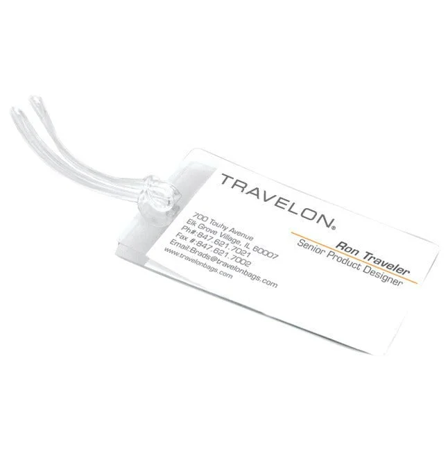 Travel suitcase for short getaways-Travelon Set of 3 Self-Laminating Luggage Tags