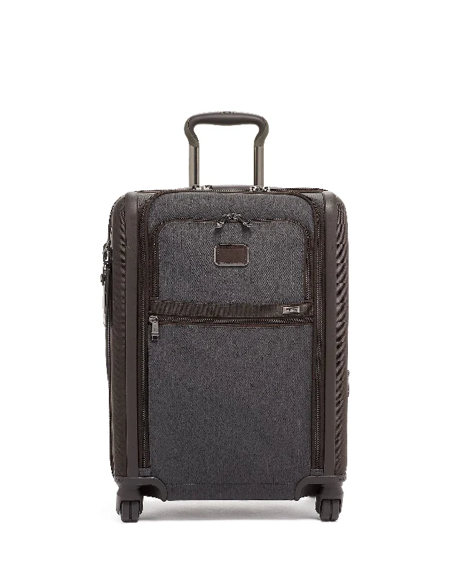 Suitcase for road trips-Tumi Alpha Continental Dual Access 4 Wheeled Carry-On Luggage - Anthracite