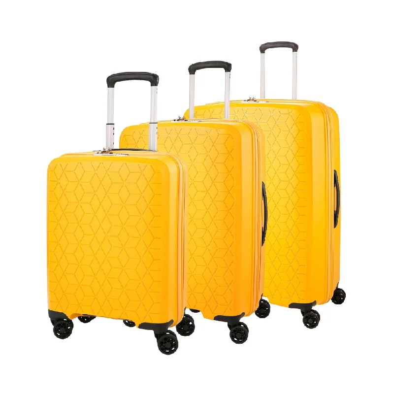 Suitcase for business trips-Verage® Diamond Spinner Luggage 3 Piece Set (19" + 25" + 29")