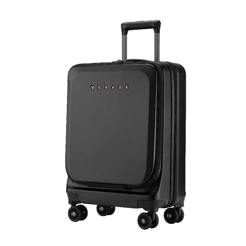 Anti-theft suitcase for men-Verage Leader II Hardside Anti-Bacterial Luggage 19" Carry-on