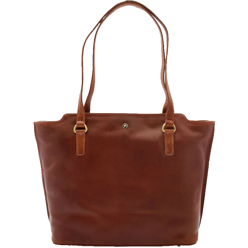 Handbag classic style-Womens Large Casual Real Leather Shoulder Handbag Greenland Chestnut